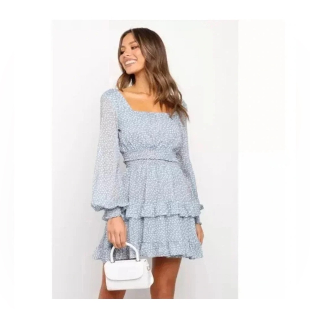 NWT Petal and Pup Blue and White Floral Two-Piece Set
